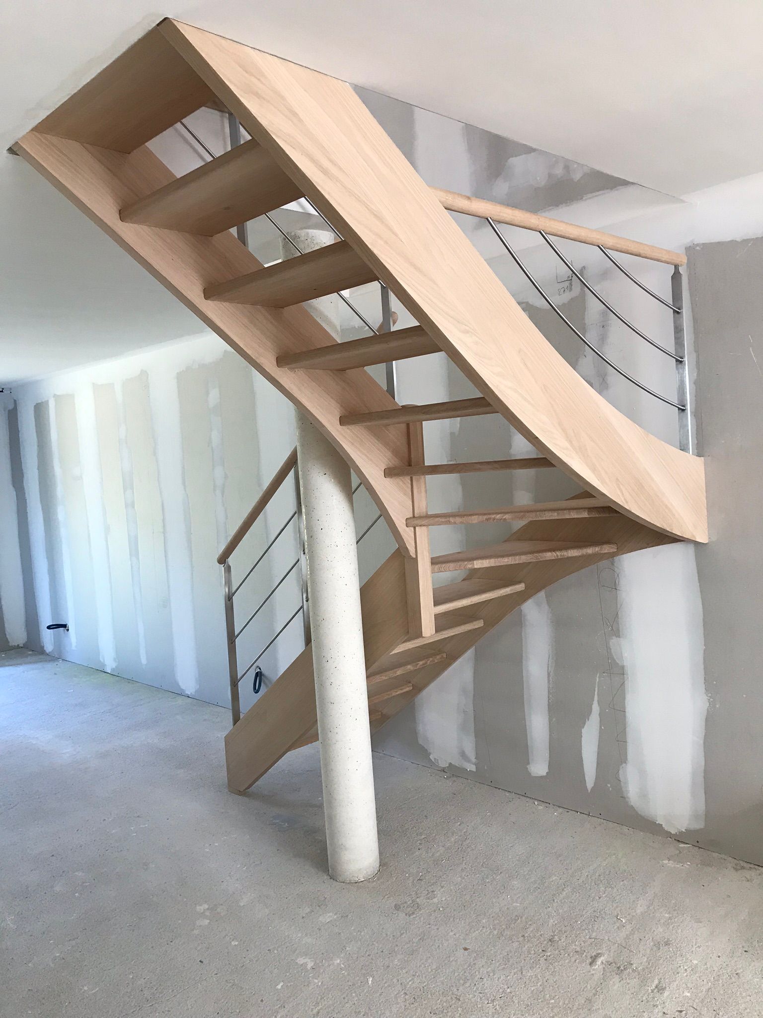 Détail marche d'escalier bois — Ben Menuiserie