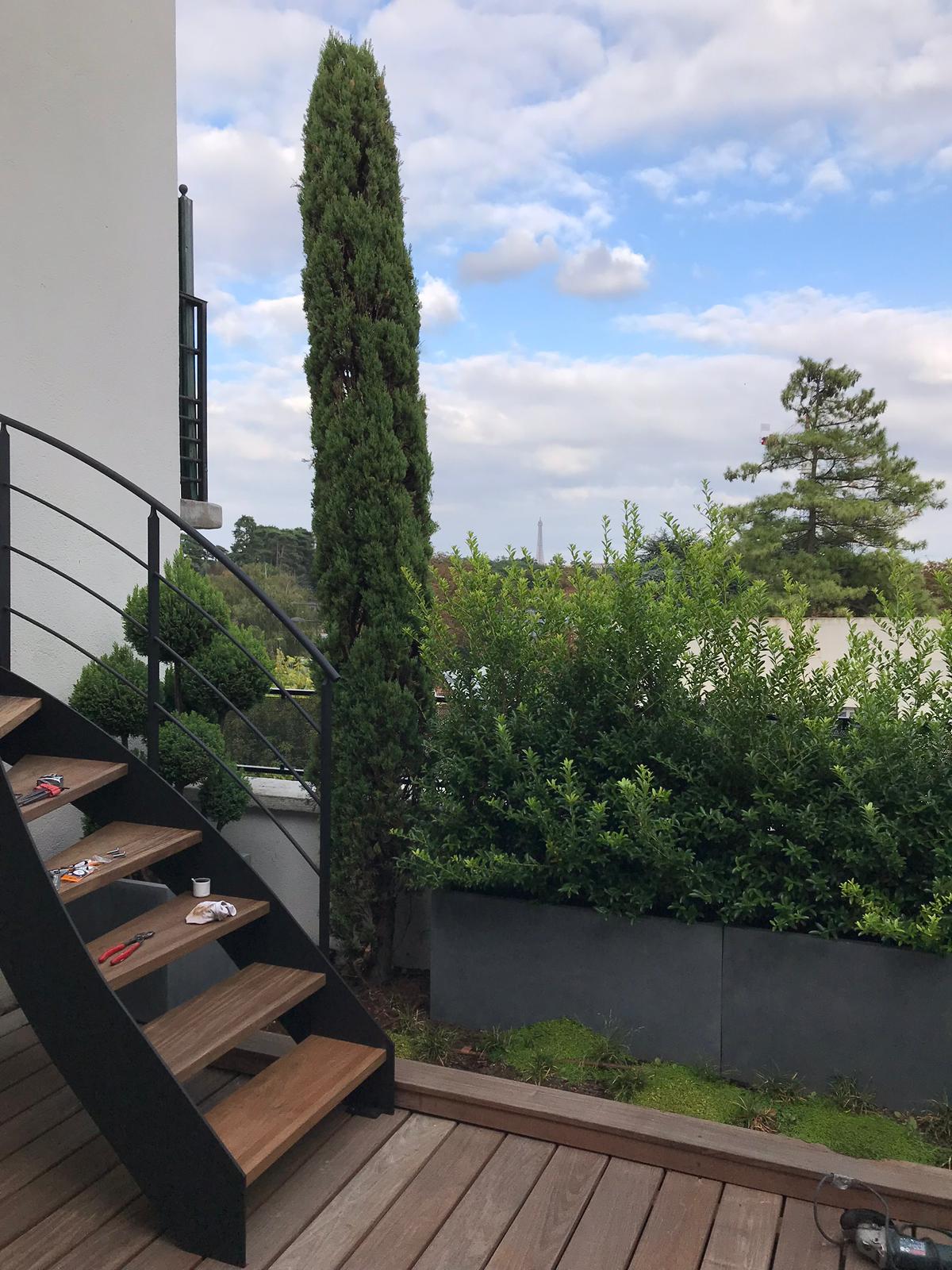 Escalier bois laqué — Ben Menuiserie